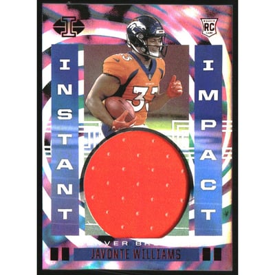 2021 Panini Illusions Instant Impact Jerseys Red #15 Javonte Williams