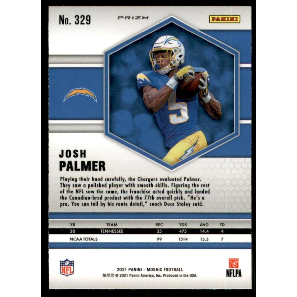 2021 Panini Mosaic Silver #329 Josh Palmer