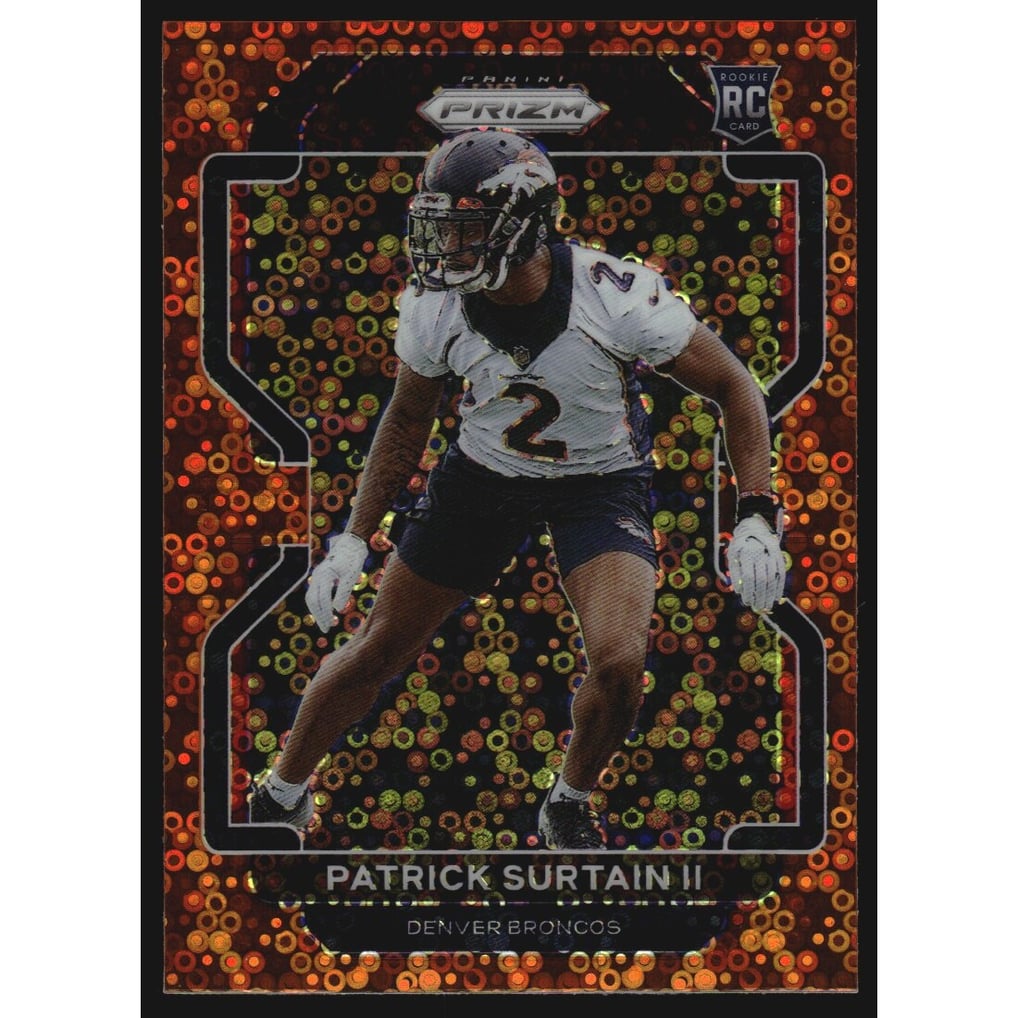 2021 Panini Prizm Prizms Orange Disco #374 Patrick Surtain II