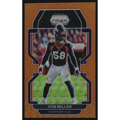 2021 Panini Prizm Prizms Orange #204 Von Miller