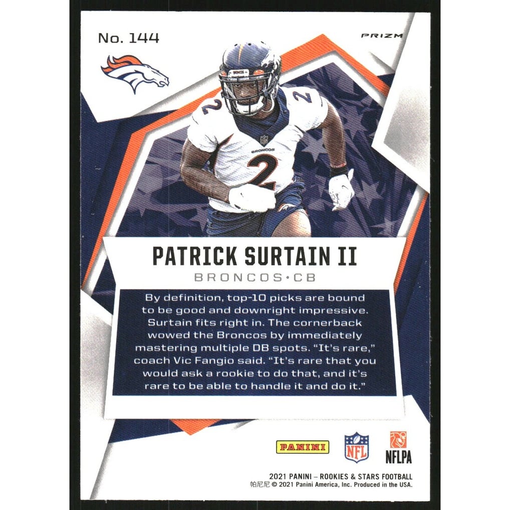 2021 Rookies and Stars Pulsar Prizm #144 Patrick Surtain II