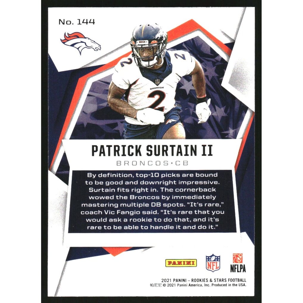 2021 Rookies and Stars Red #144 Patrick Surtain II