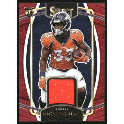 2021 Select Rookie Swatches Prizm Red #25 Javonte Williams