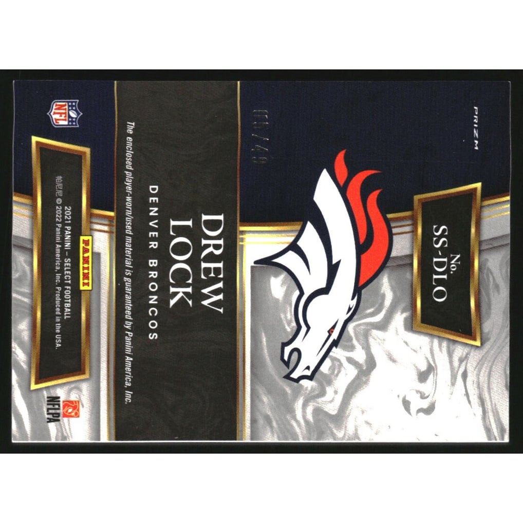 2021 Select Select Swatches Prizm Copper #2 Drew Lock