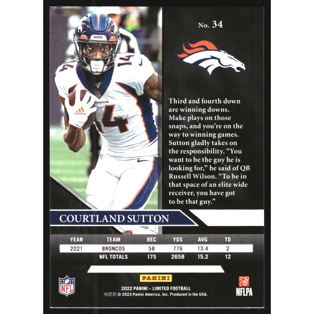 2022 Limited Ruby Spotlight #34 Courtland Sutton