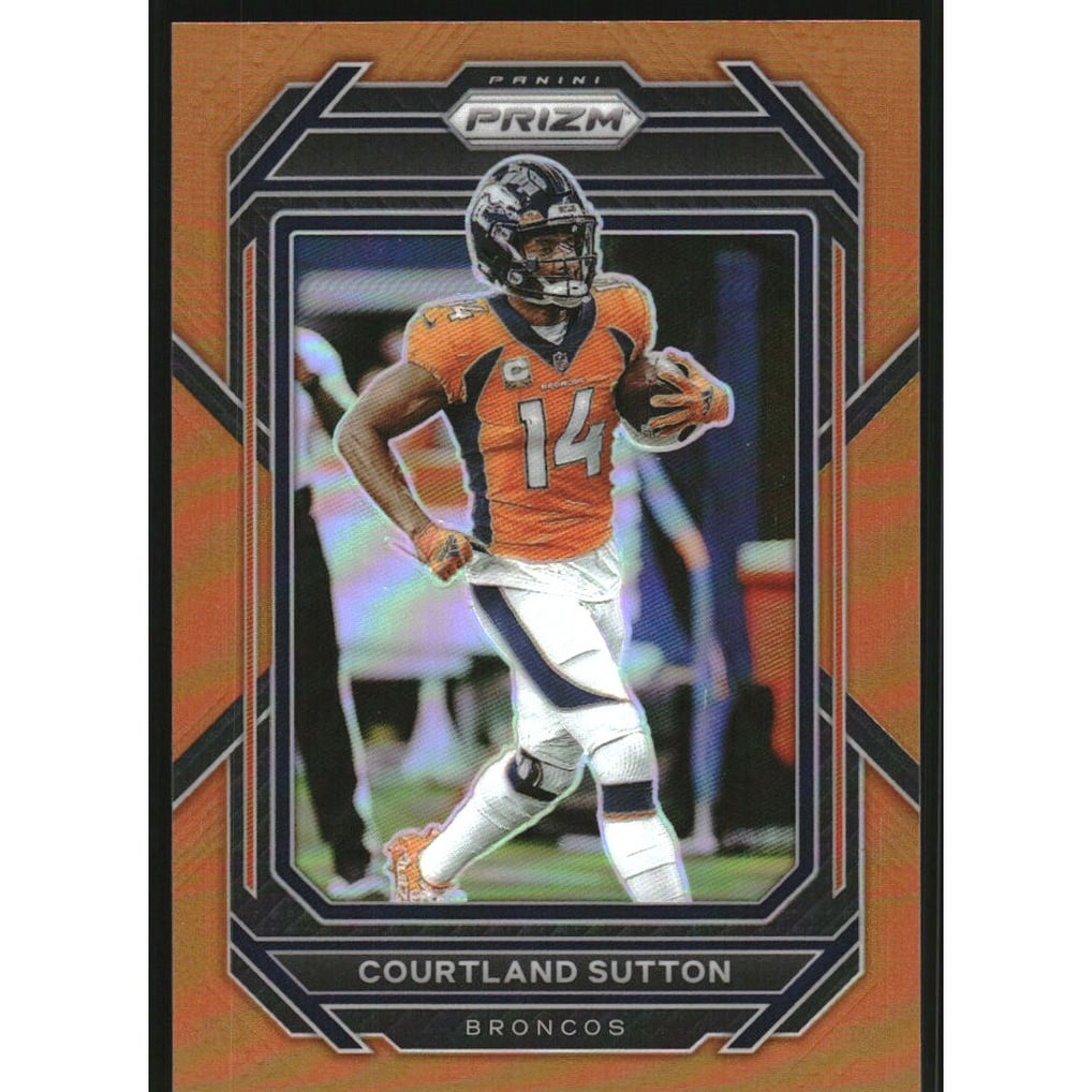 2022 Panini Prizm Prizms Orange #90 Courtland Sutton