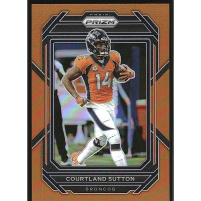 2022 Panini Prizm Prizms Orange #90 Courtland Sutton