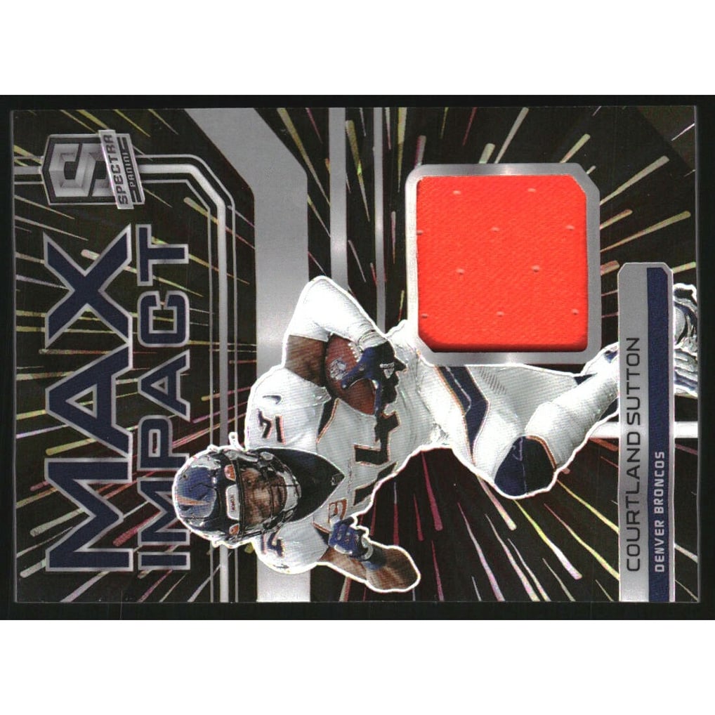 2022 Panini Spectra Max Impact Materials Hyper #38 Courtland Sutton