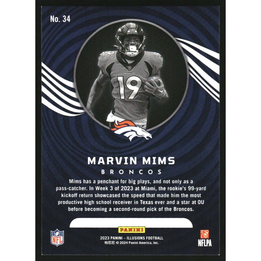 2023 Panini Illusions Ruby #34 Marvin Mims