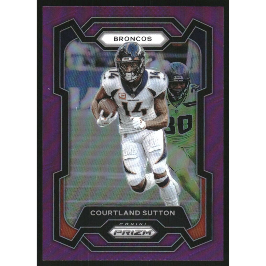 2023 Panini Prizm Prizms Purple #85 Courtland Sutton