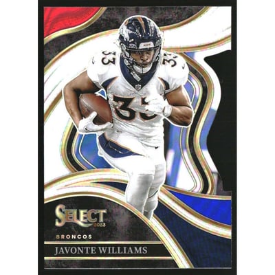 2023 Select Prizm Red and Blue Die Cut #260 Javonte Williams