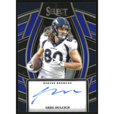 2023 Select Select Signatures Prizm Blue #36 Greg Dulcich