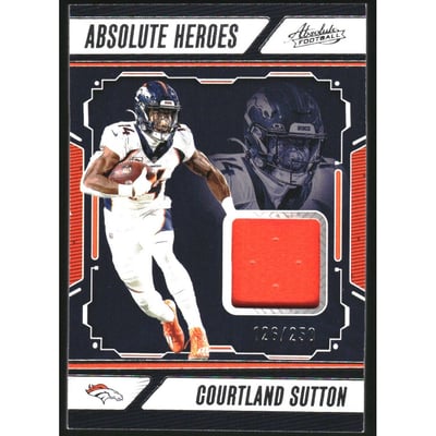 2024 Absolute Absolute Heroes Memorabilia #29 Courtland Sutton
