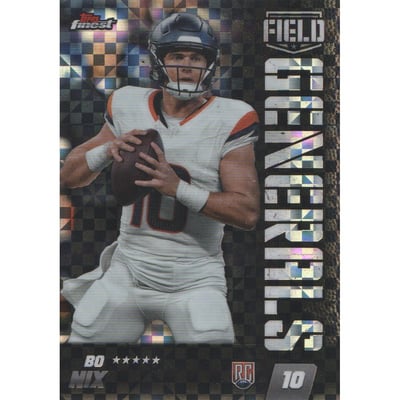 2024 Finest Field Generals Checkerboard Refractors #FG21 Bo Nix