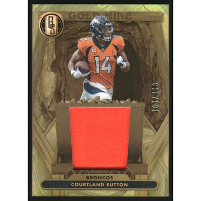 2024 Panini Gold Standard Gold Mine Jerseys #20 Courtland Sutton