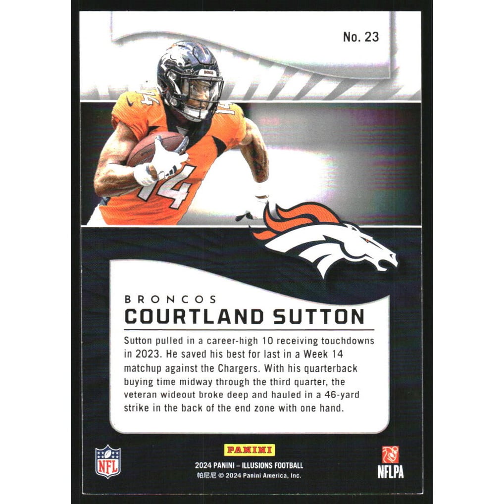 2024 Panini Illusions Trophy Collection Diamond #23 Courtland Sutton