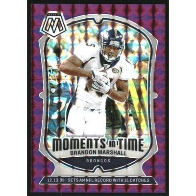 2024 Panini Mosaic Moments in Time Mosaic Purple #15 Brandon Marshall