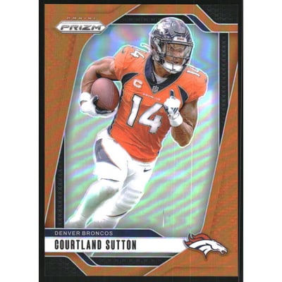 2024 Panini Prizm Prizms Orange #86 Courtland Sutton