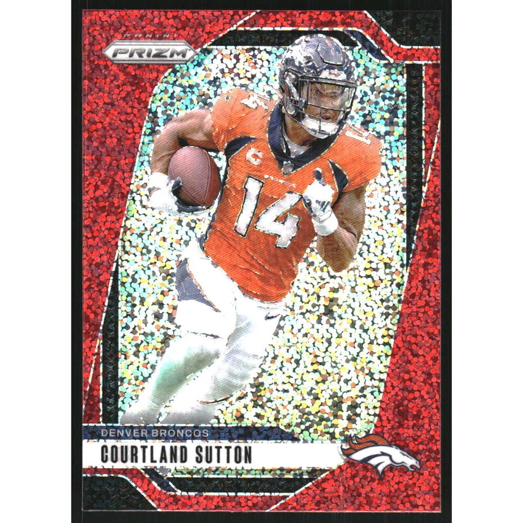 2024 Panini Prizm Prizms Red Sparkle #86 Courtland Sutton