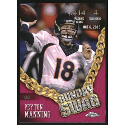 2024 Topps Chrome Sunday Swag Pink Refractors #SS10 Peyton Manning