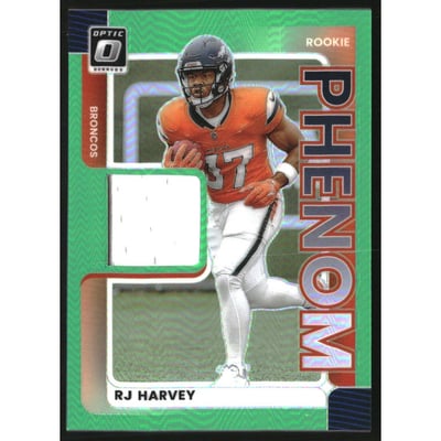 2025 Donruss Optic Rookie Phenoms Neon Green #37 RJ Harvey