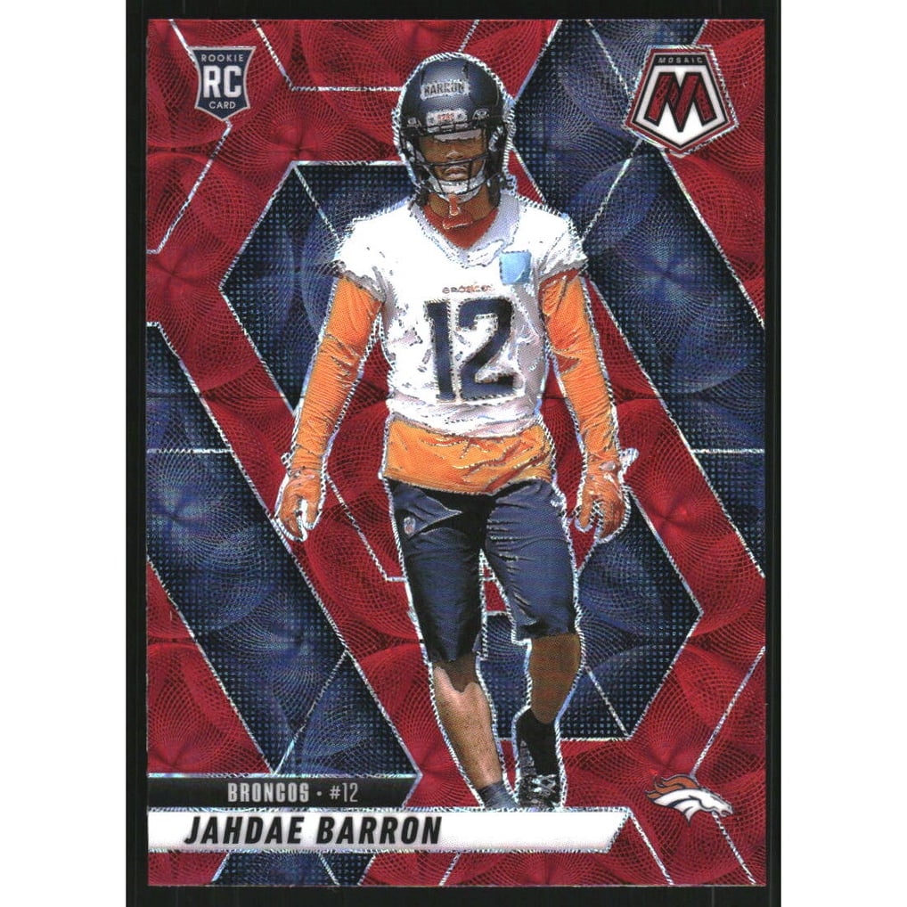 2025 Panini Mosaic Red Scope #361 Jahdae Barron