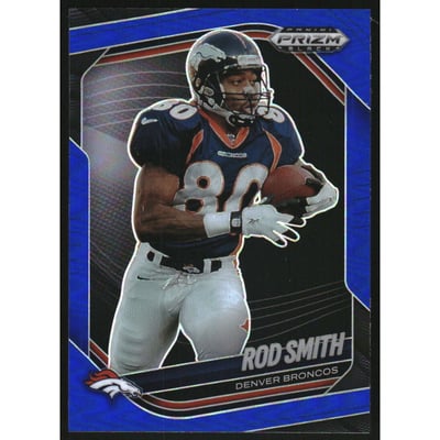 2025 Panini Prizm Black Prizms Blue #53 Rod Smith