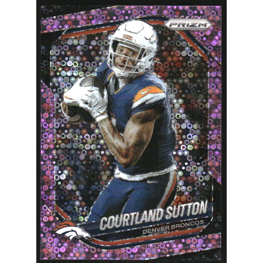 2025 Panini Prizm Prizms No Huddle Pink #163 Courtland Sutton
