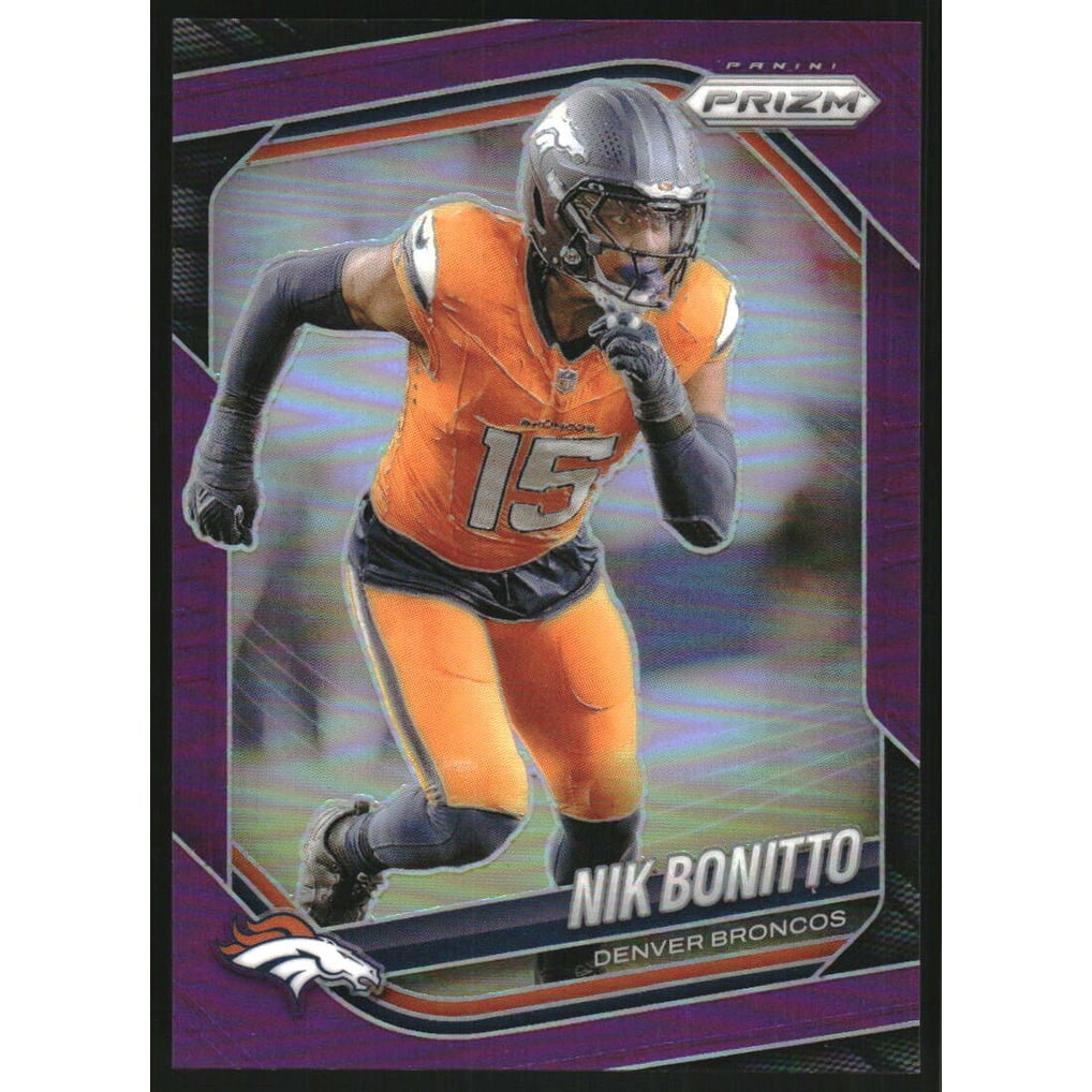 2025 Panini Prizm Prizms Purple #230 Nik Bonitto