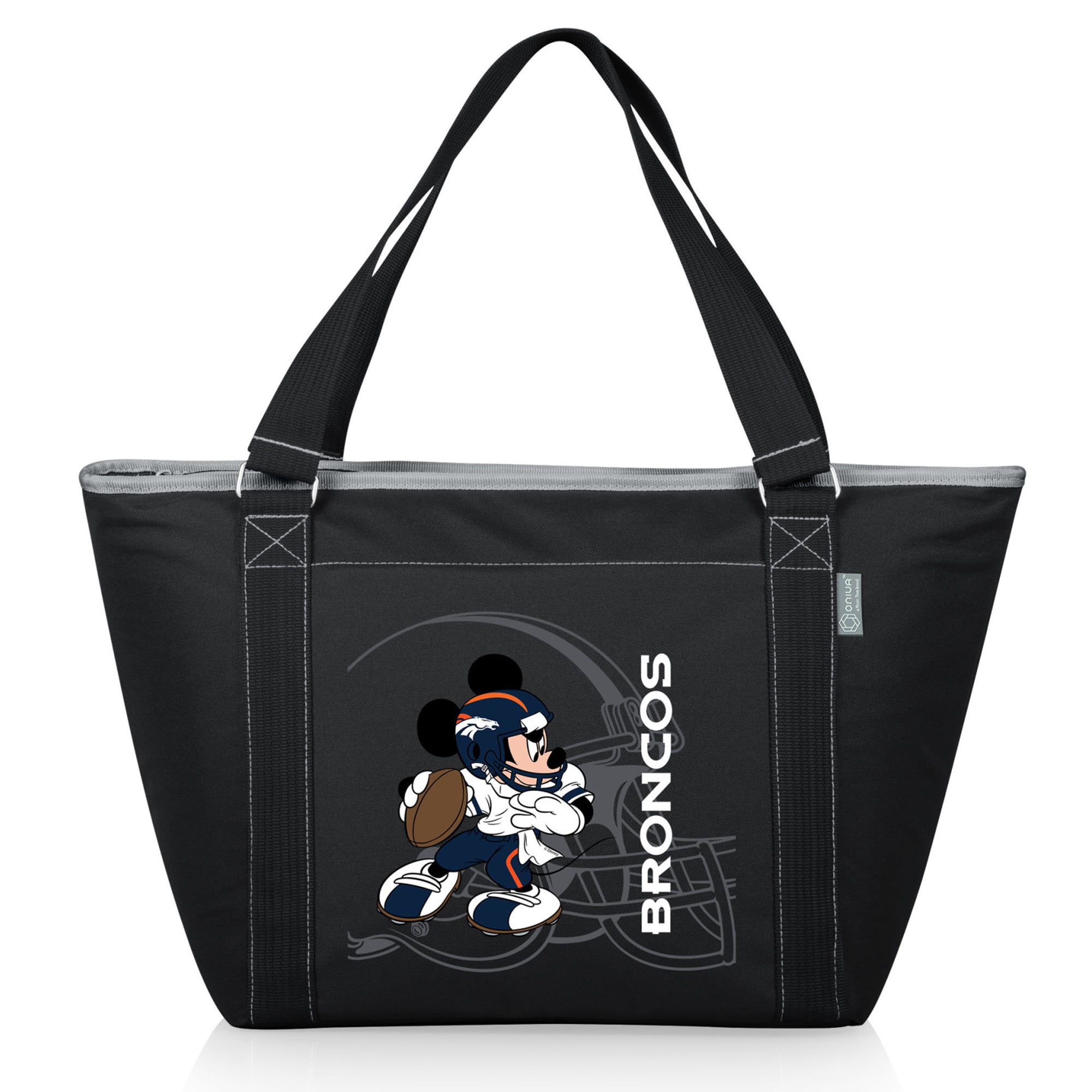 Black Denver Broncos NFL Disney Cooler Tote Bag