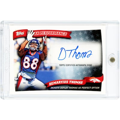 Demaryius Thomas Denver Broncos Autographed 2010 Topps Peak Performance #PPA-DT Rookie Card 