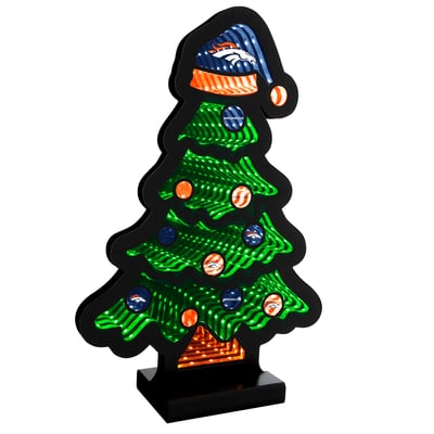 Denver Broncos 12" Christmas Tree LED Infinity Light