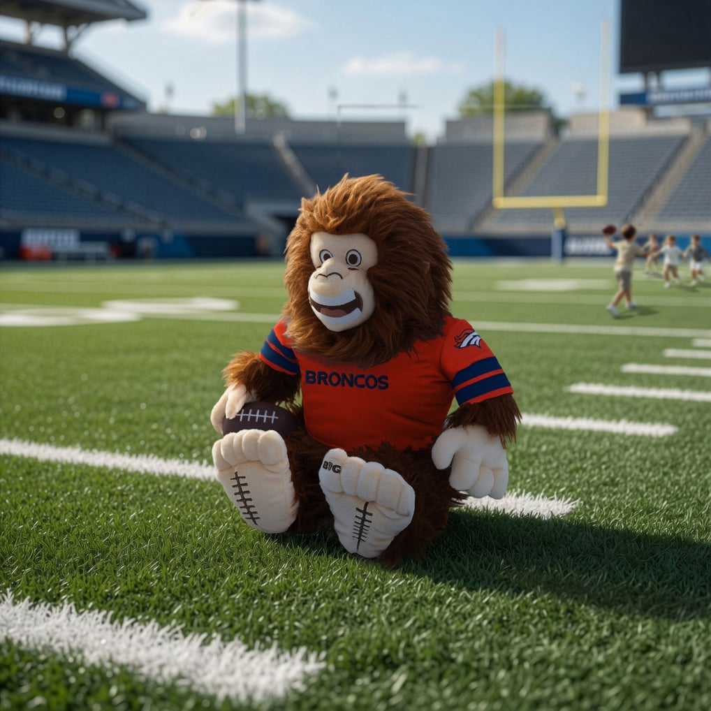 Denver Broncos 14" Big Footballer Premium Plush
