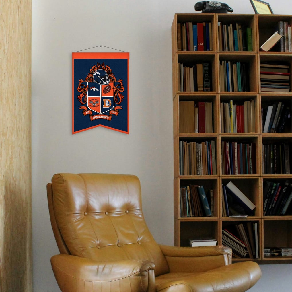Denver Broncos 15" x 22" Crest Banner