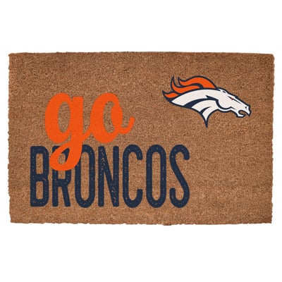 Denver Broncos 20" x 30" Go Team Coir Door Mat
