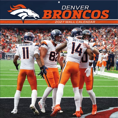 Denver Broncos 2027 12” x 12” Team Wall Calendar