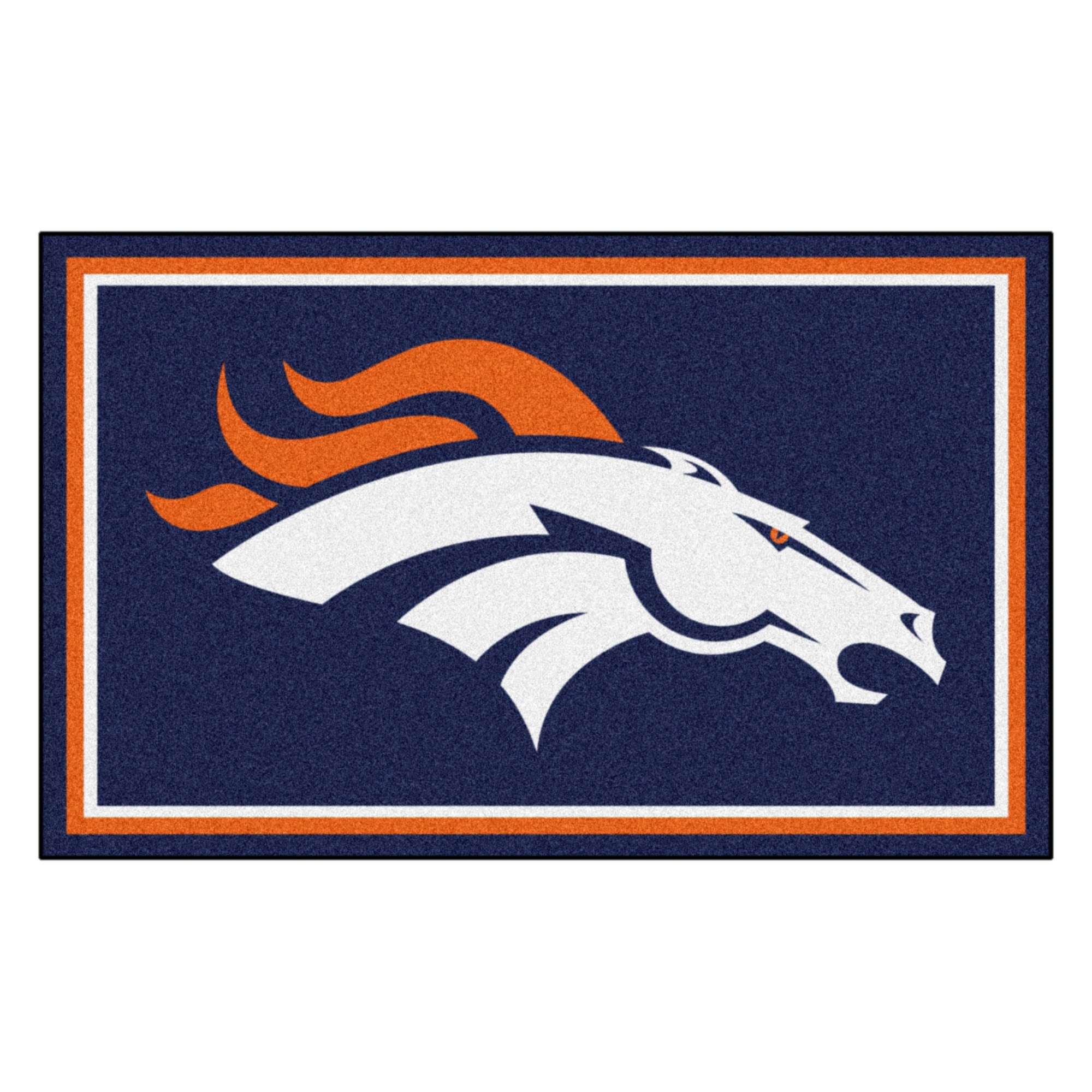 Denver Broncos 4' x 6' Nylon Team Rug