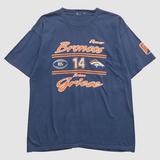 Denver Broncos 90s T-shirt - Navy - XL by Fanatics Real Vintage