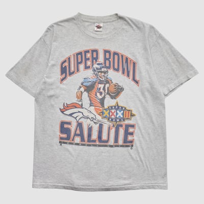 Denver Broncos All American Wear 1998 T-shirt - Heather Gray - XL by Fanatics Real Vintage