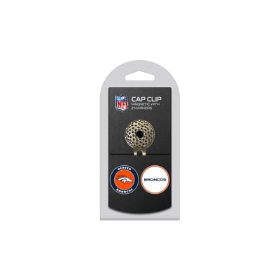 Denver Broncos Cap Clip with 2 Magnetic Markers Set
