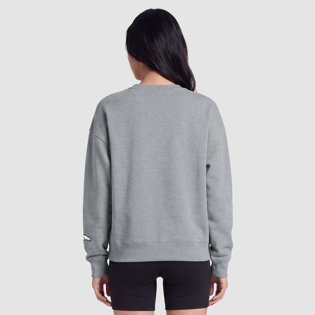 Denver Broncos Champion Women's Contrast Lined Sweatshirt - Heather Gray