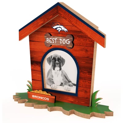 Denver Broncos Dog House Photo Frame