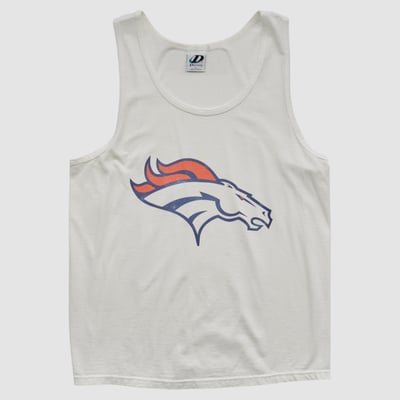 Denver Broncos Dynasty 2000s Tank - White - L by Fanatics Real Vintage