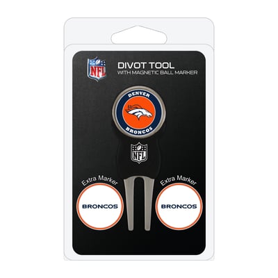 Denver Broncos Golf Divot Tool Pack with 3 Magnetic Markers