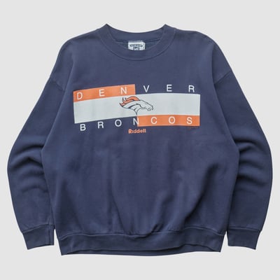 Denver Broncos Lee Apparel 1998 Pullover Sweatshirt - Navy - S by Fanatics Real Vintage