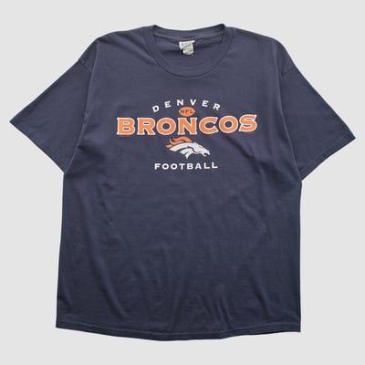 Denver Broncos Lee Apparel 2000s T-shirt - Navy - XL by Fanatics Real Vintage