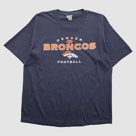 Denver Broncos Lee Apparel 2000s T-shirt - Navy - XL by Fanatics Real Vintage