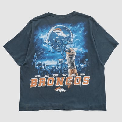 Denver Broncos Majestic 2000s T-shirt - Navy - L by Fanatics Real Vintage