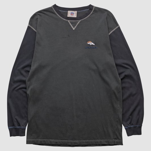 Denver Broncos NFL 2000s Long Sleeve Top - Black - M by Fanatics Real Vintage