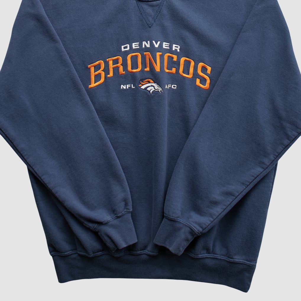 Denver Broncos NFL 2000s Pullover Sweatshirt - Navy - M by Fanatics Real Vintage